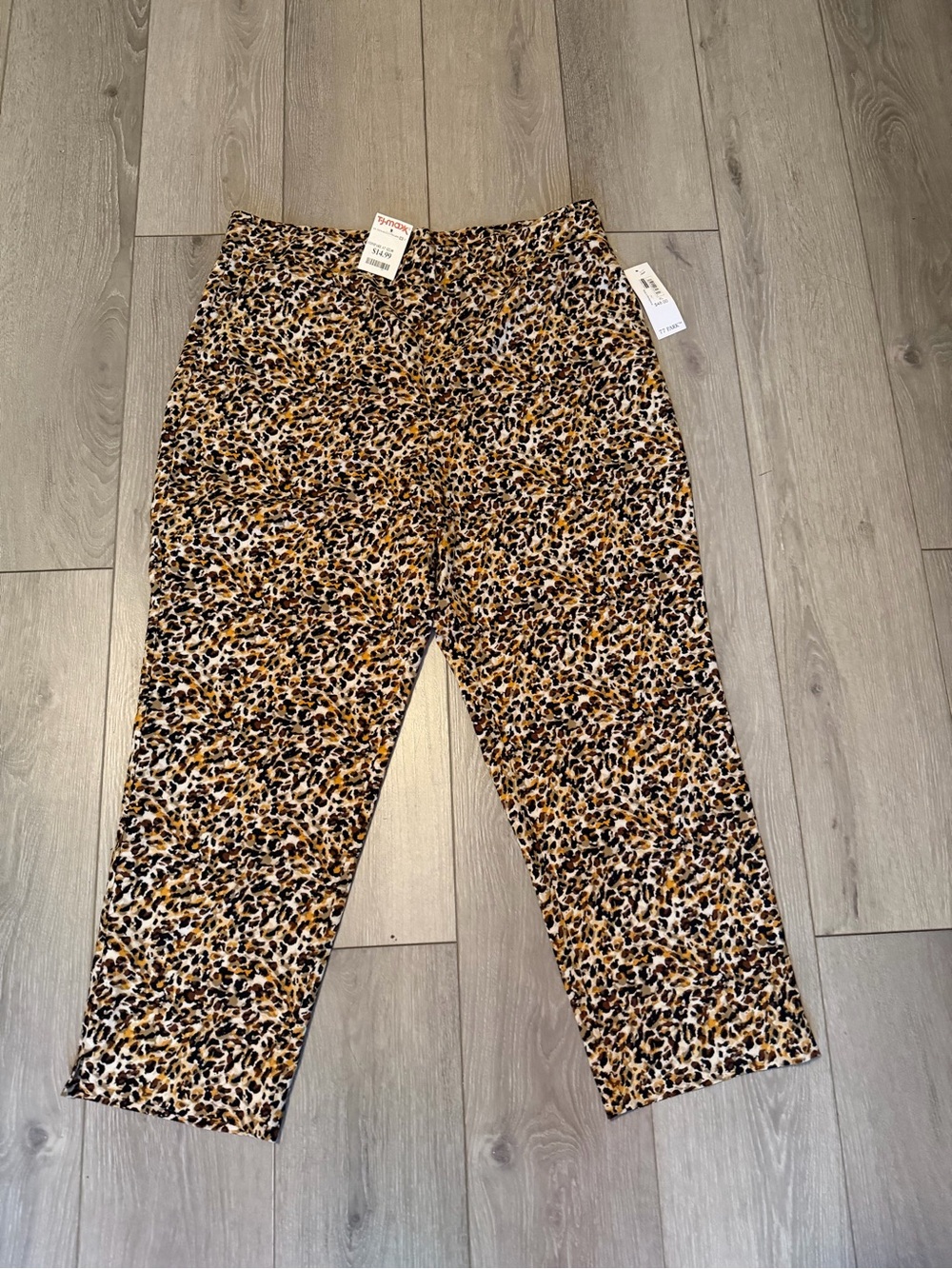 T.J.Maxx Leopard Print Leggings - Black, Brown, Tan